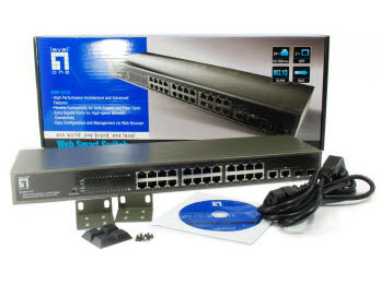LevelOne 24 FE + 2 GE Combo SFP Web Smart Switch – image 5