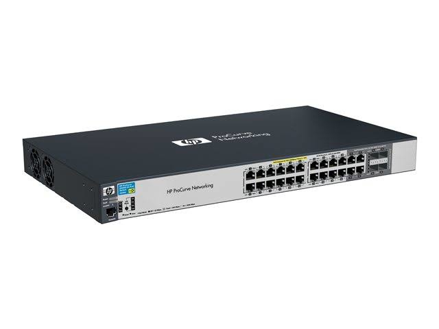 HP ProCurve 2520-24G-PoE Managed L2 Gigabit Ethernet (10/100/1000) Power over Ethernet (PoE) 1U Black – image 2