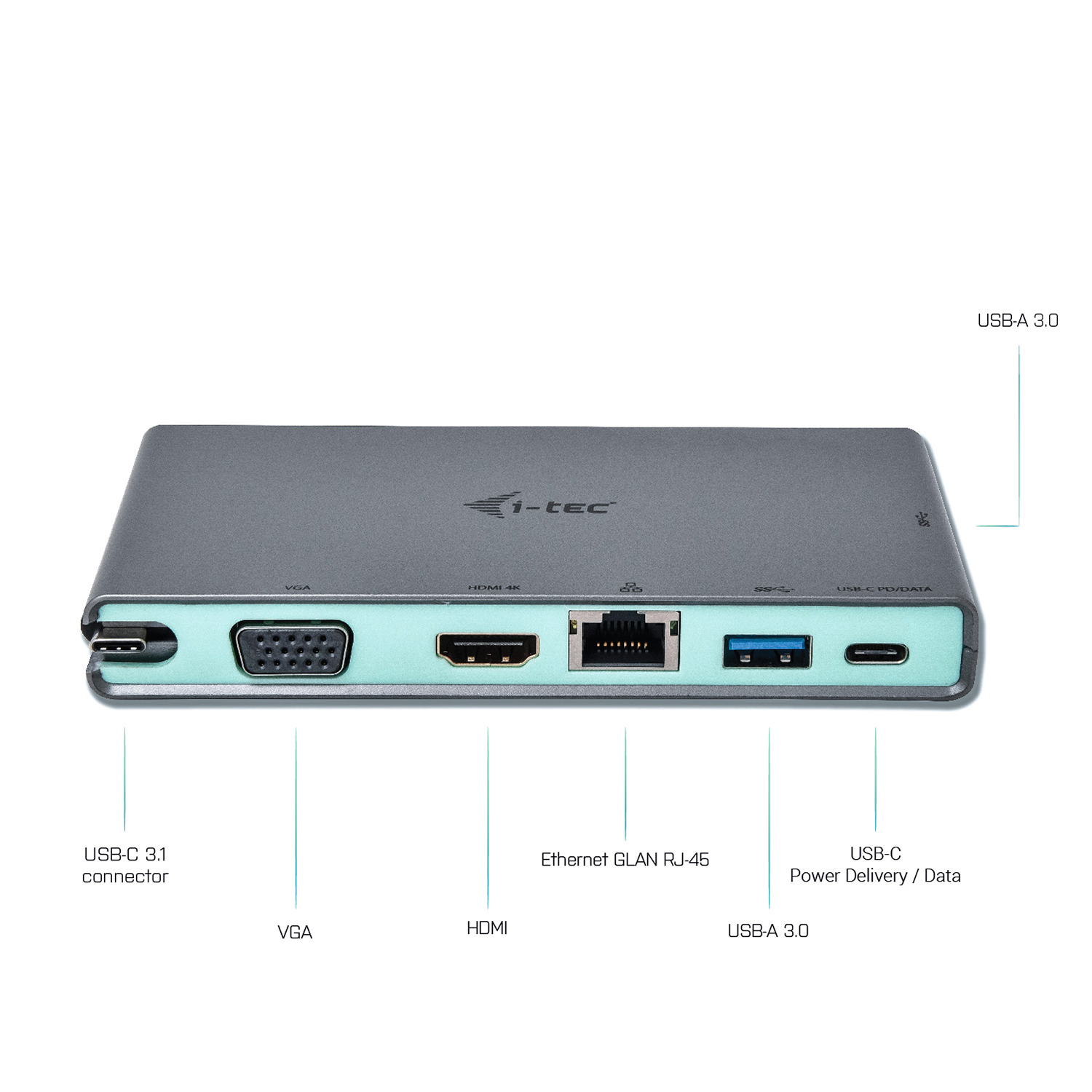 i-tec USB-C Travel Dock 4K HDMI or VGA – image 3