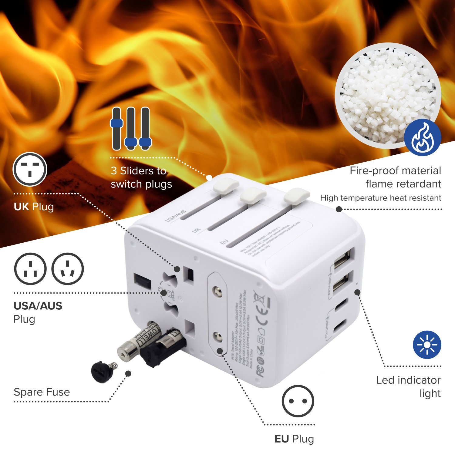 Ewent EW1470 mobile device charger White – image 7