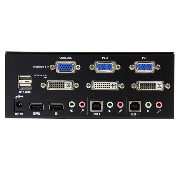 StarTech.com 2 Port StarView DVI/VGA USB KVM Switch w/ Audio – image 3