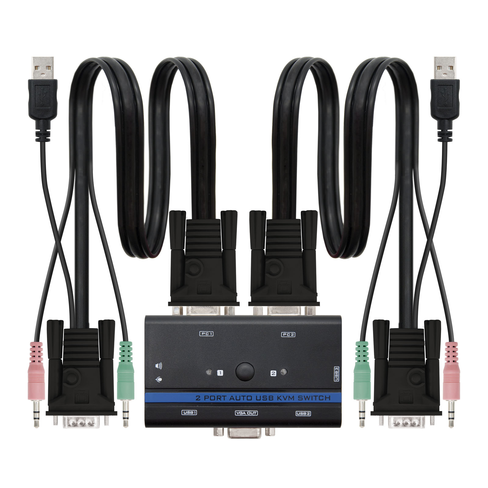 Nanocable 10.12.0001 KVM switch Rack mounting Black – image 1