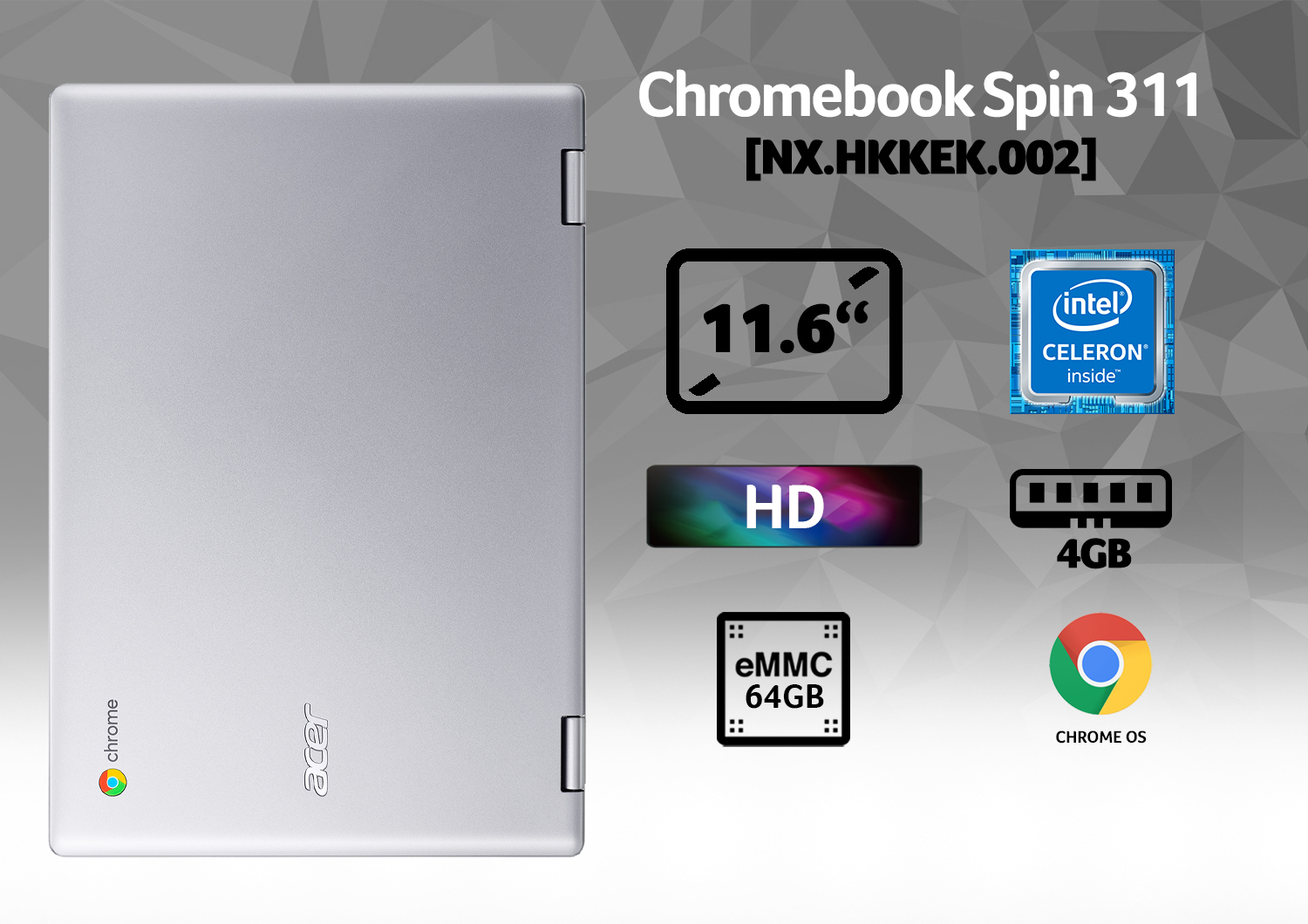 Acer Chromebook CP311-2H Intel® Celeron® N4000 – image 9