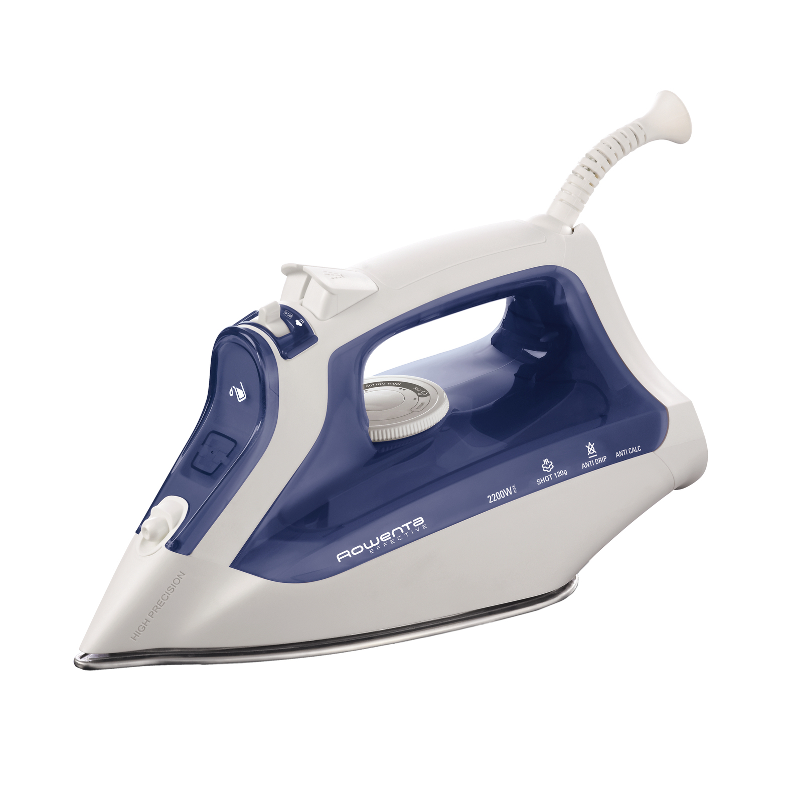 Rowenta DW2130 Dry & Steam iron Stainless Steel soleplate
