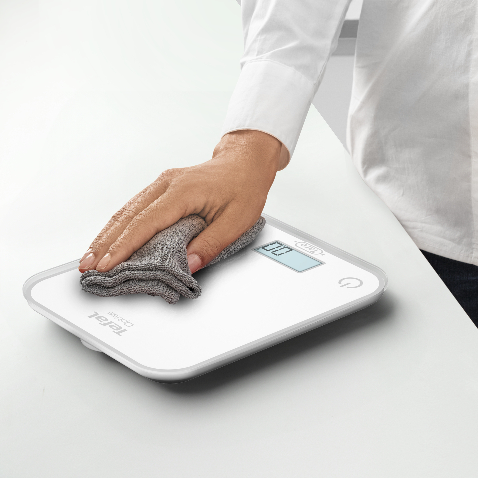 Tefal Optiss BC50U0 White Countertop Rectangle Electronic kitchen scale – image 7