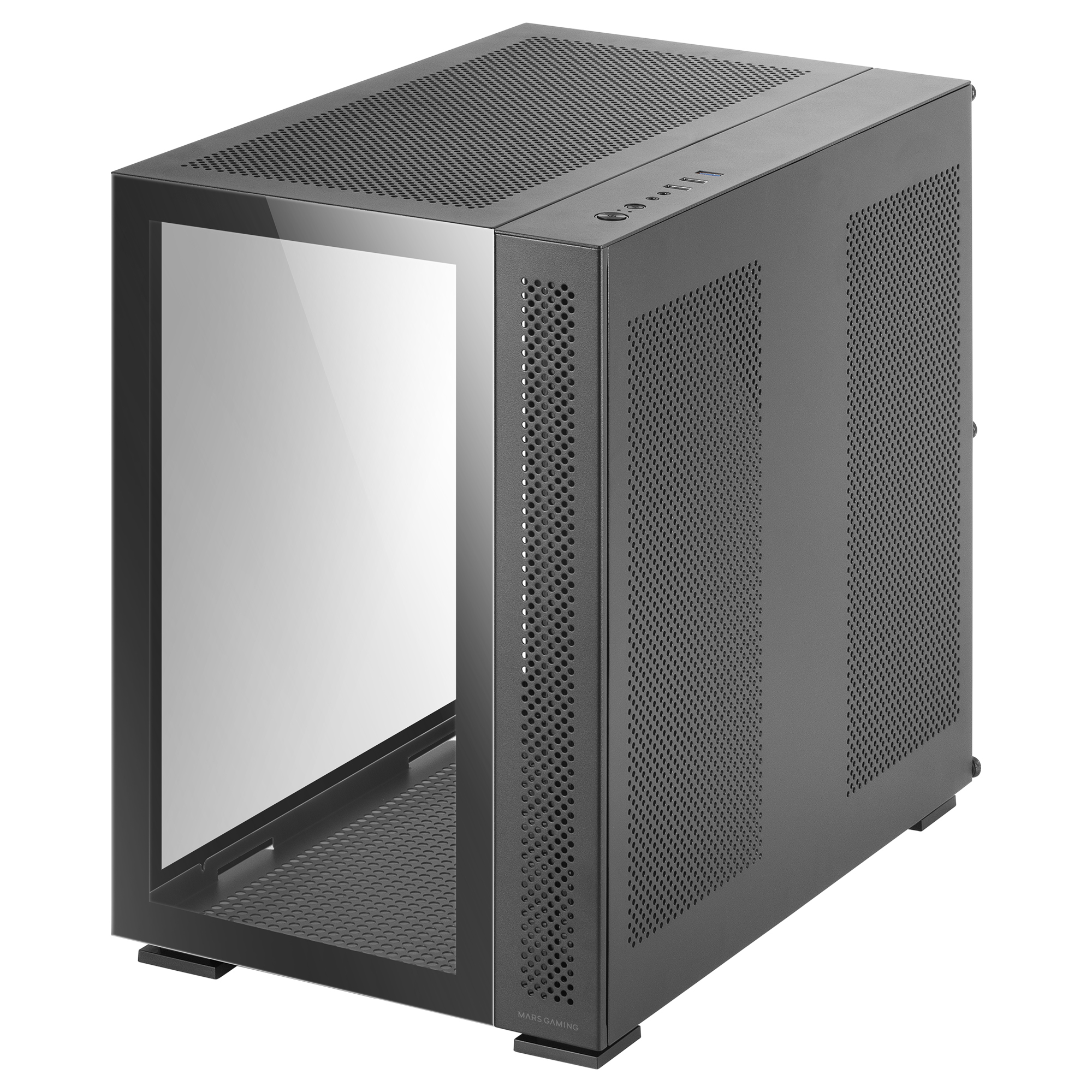 Mars Gaming MCV2 Black XXL Premium ATX Gaming Case Dual Tempered Glass Windows Modular Dual-Camera Structure – image 3