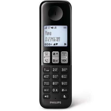 Philips D2301B/51 telephone DECT telephone Caller ID Black – image 1