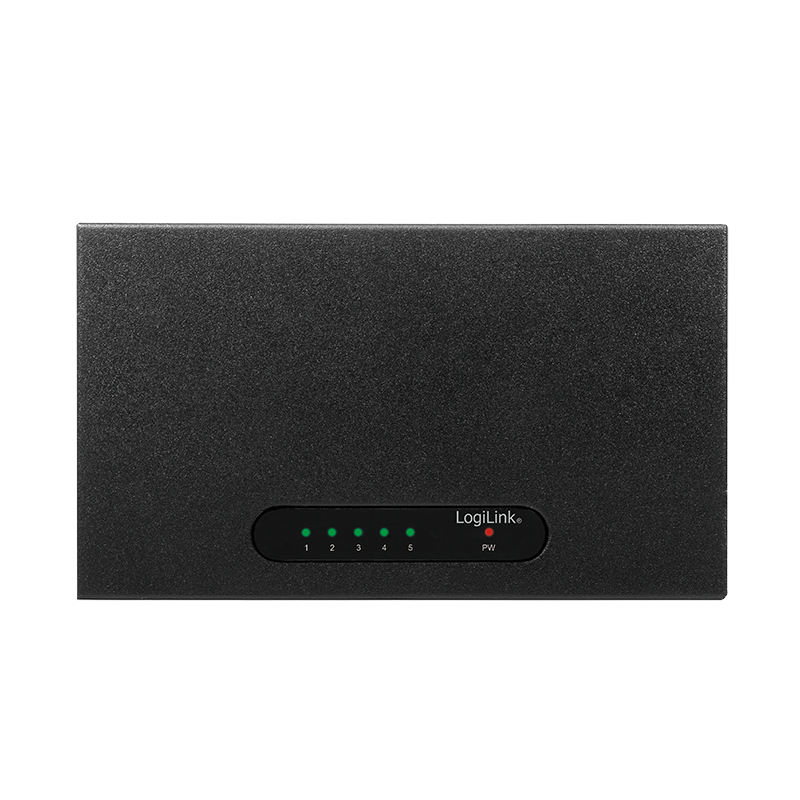 LogiLink NS0110 network switch Gigabit Ethernet (10/100/1000) Black – image 3