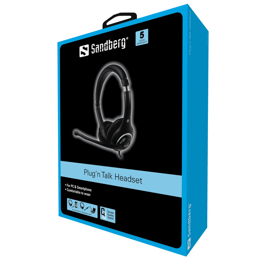 Sandberg Plug'n Talk Headset Black – image 2
