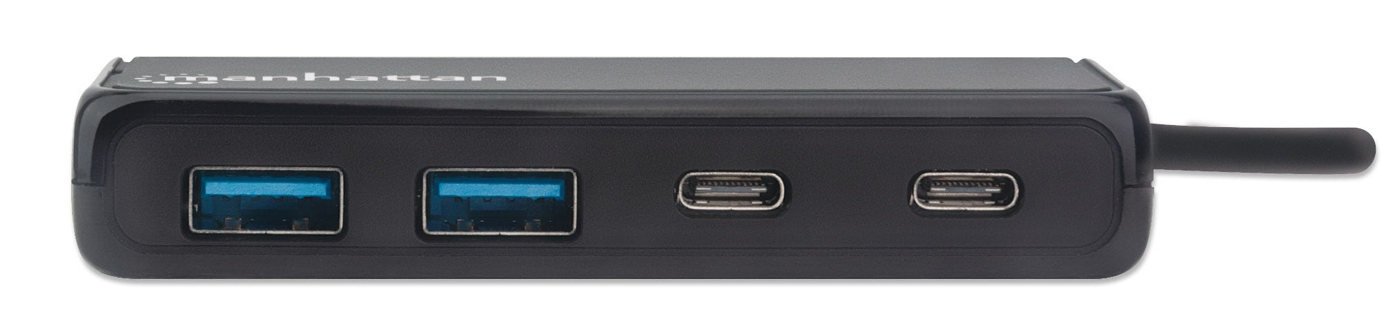 Manhattan USB-A 4-Port Hub/Dock, USB-A to 2x USB-C and 2x USB-A Ports, 5 Gbps (USB 3.2 Gen1 aka USB 3.0), Bus Power, Cable – image 6