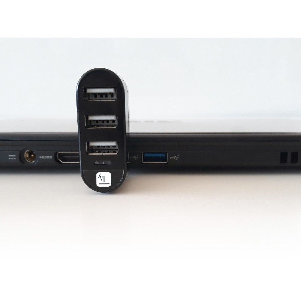 Techly IUSB2-HUB3-ROTB interface hub USB 2.0 480 Mbit/s Black – image 4