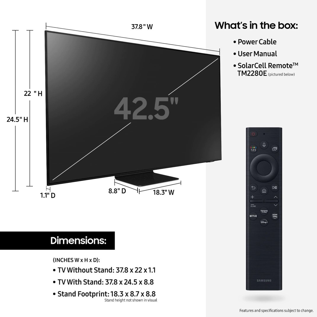 Samsung QN43QN90BAF 109.2 cm (43") 4K Ultra HD Smart TV Wi-Fi Black – image 5