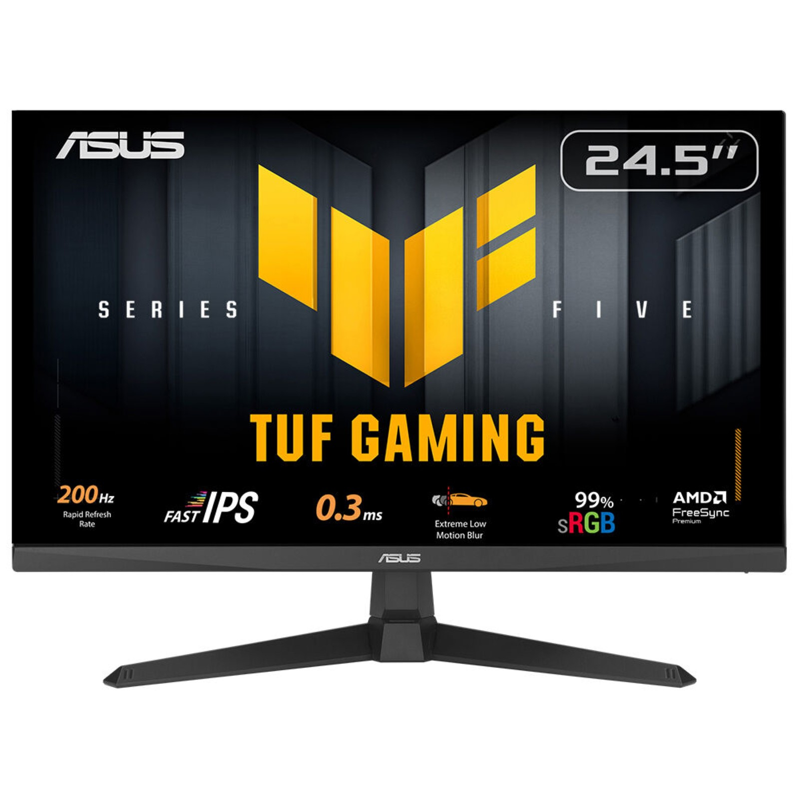 MON ASUS 24,5" TUF VG259Q5A FHD 200Hz Fast IPS fekete monitor