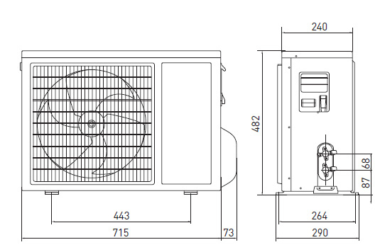 Ariston 3381060 air conditioner Air conditioner outdoor unit White – image 2