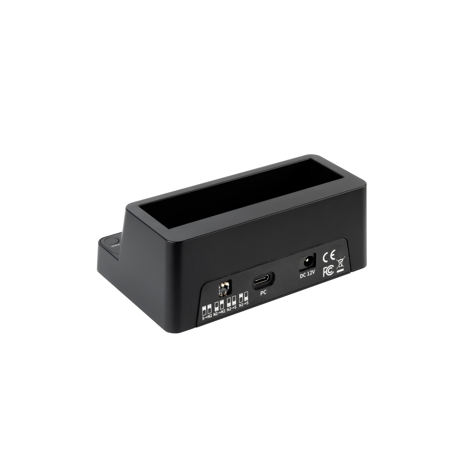 TooQ TQDS-502B storage drive docking station USB 3.2 Gen 1 (3.1 Gen 1) Type-C Black – image 2