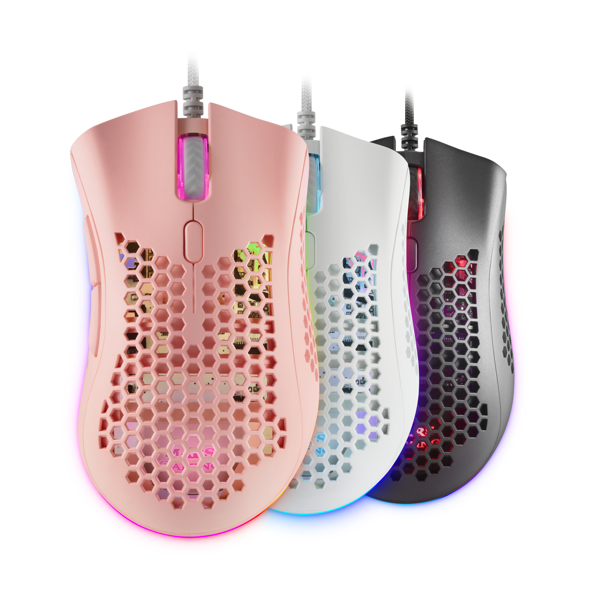 Mars Gaming MMEXP, Gaming Mouse RGB Ultralight Pink – image 8
