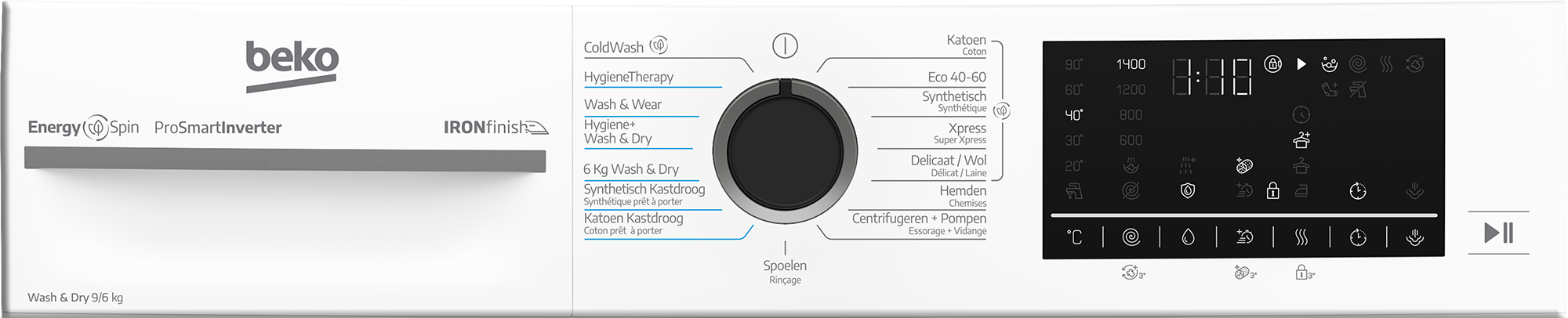 Beko BM5DFT4941W washer dryer Freestanding Front-load White – image 6