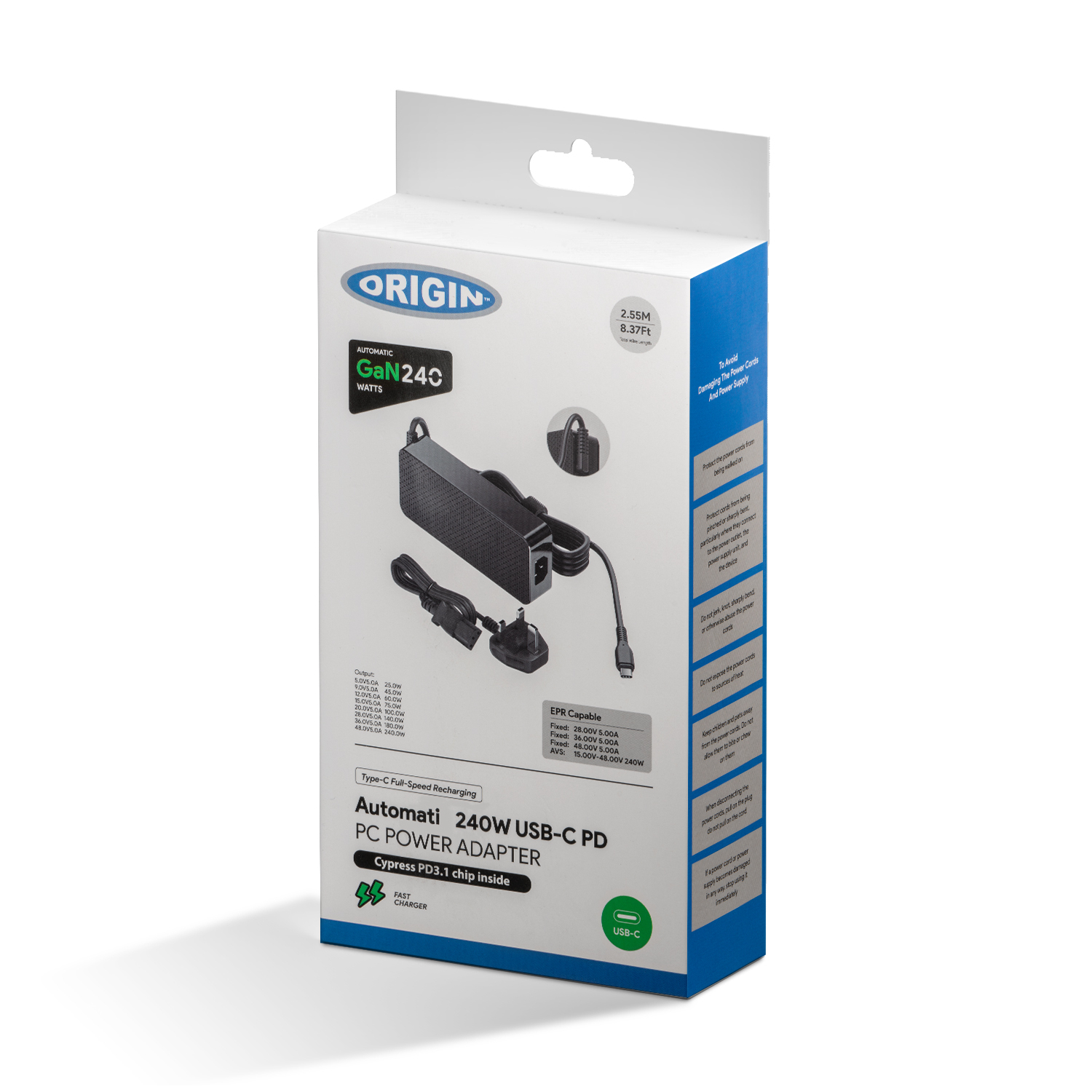 Origin Storage Origin 240W USB-C Adapter with UK Cable – image 7