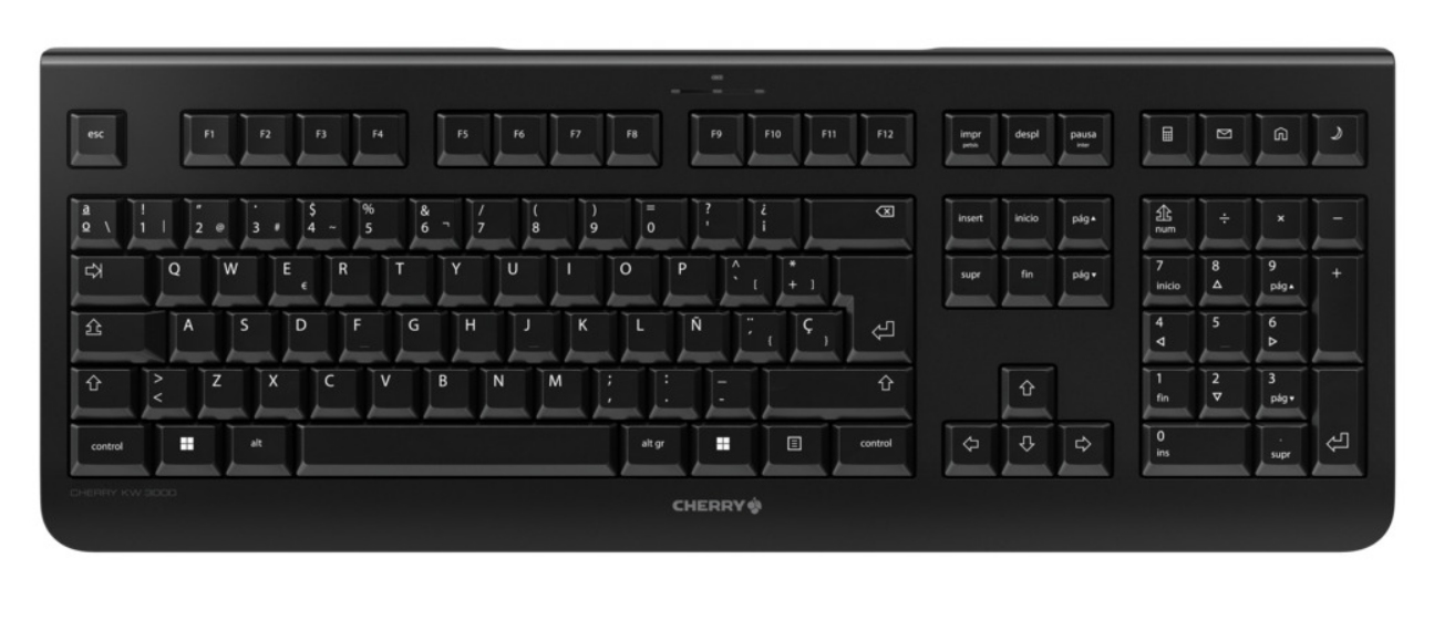 CHERRY KW 3000 keyboard Universal RF Wireless QWERTY Spanish Black