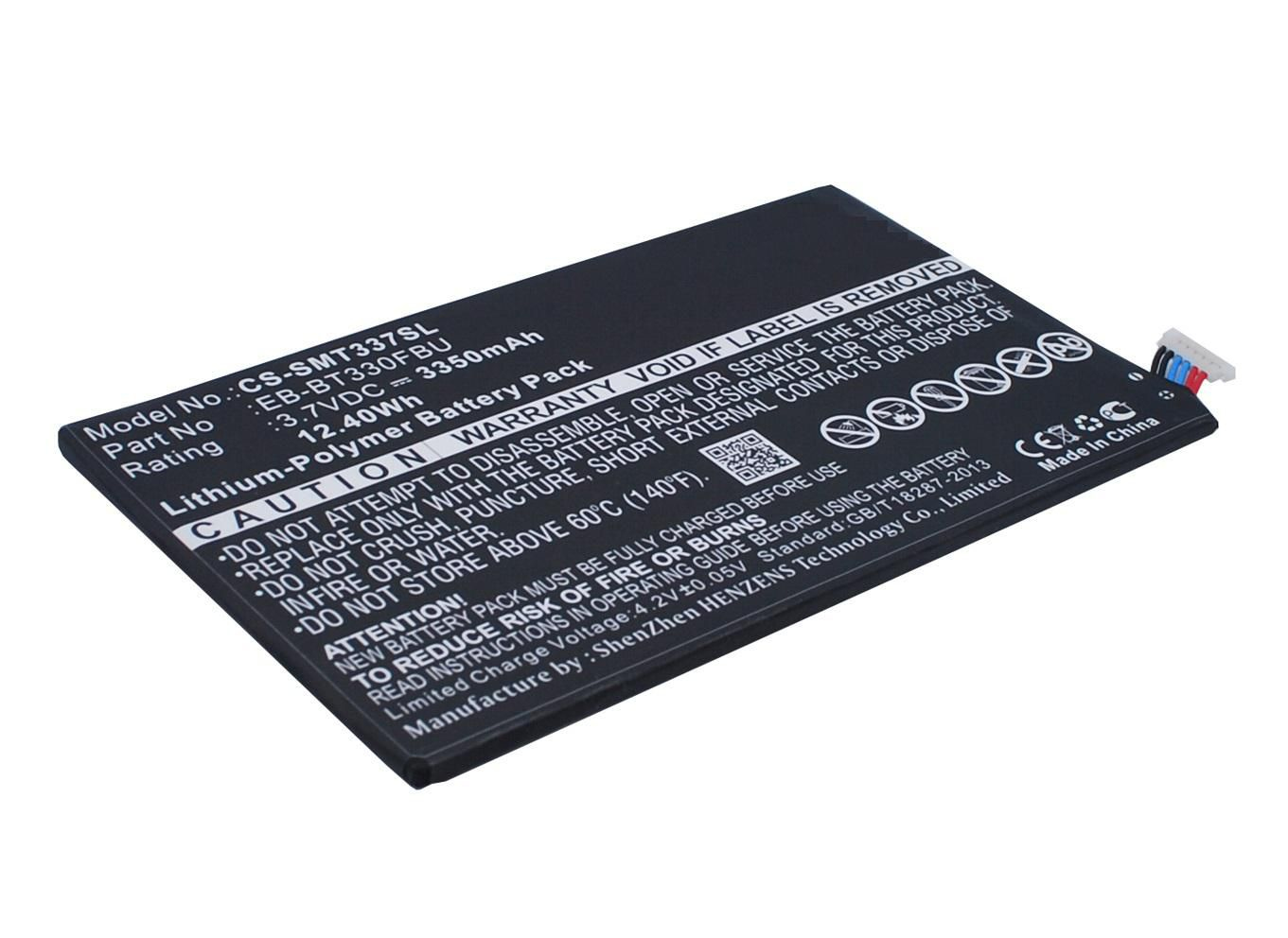 صورة بطارية CoreParts MBXTAB-BA096 لتابلت سامسونج - 3350 مللي أمبير، 12.4 واط/ساعة، 3.7 فولت ليثيوم أيون، أسود