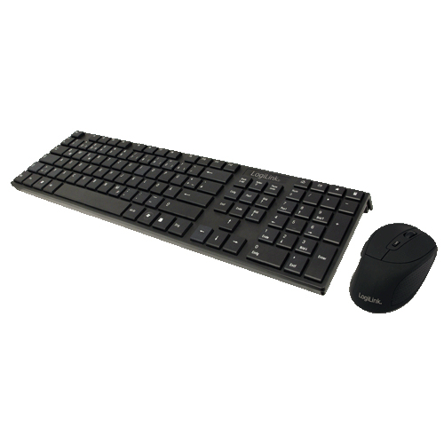 LogiLink ID0050 keyboard Mouse included RF Wireless QWERTZ Black – image 1