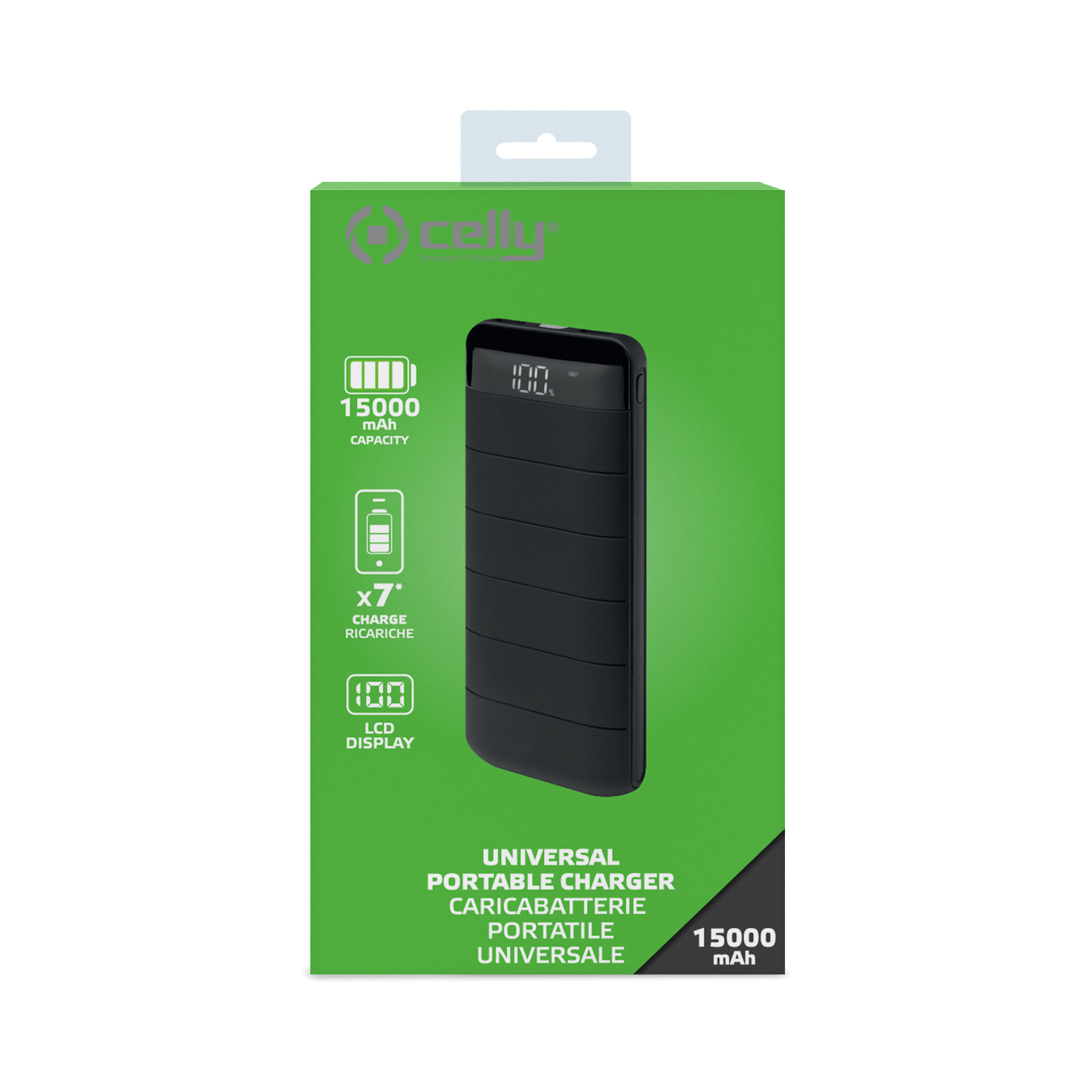 Celly PBLCD15000BK power bank Lithium-Ion (Li-Ion) – image 2