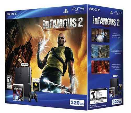 Sony Interactive Entertainment 320GB PlayStation 3 Slim + inFamous 2 – image 6