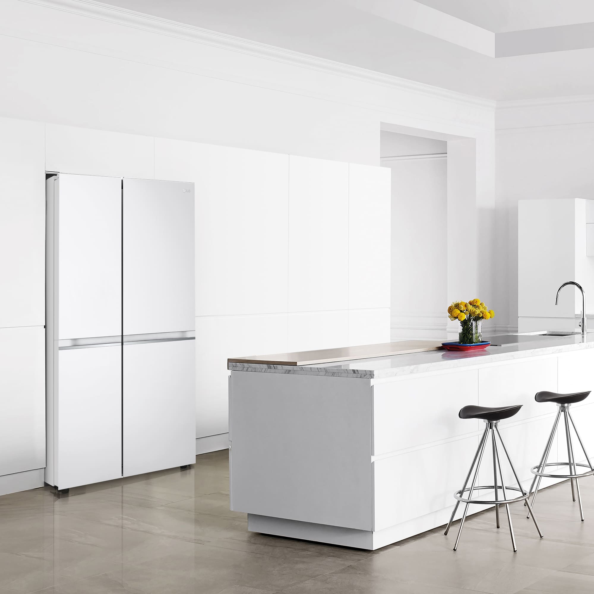 LG SIGNATURE GSBV70SWTM side-by-side refrigerator Freestanding – image 5