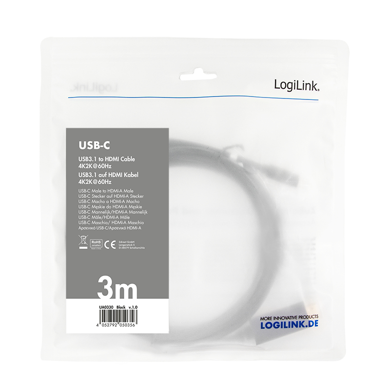 LogiLink UA0330 USB graphics adapter Black – image 4