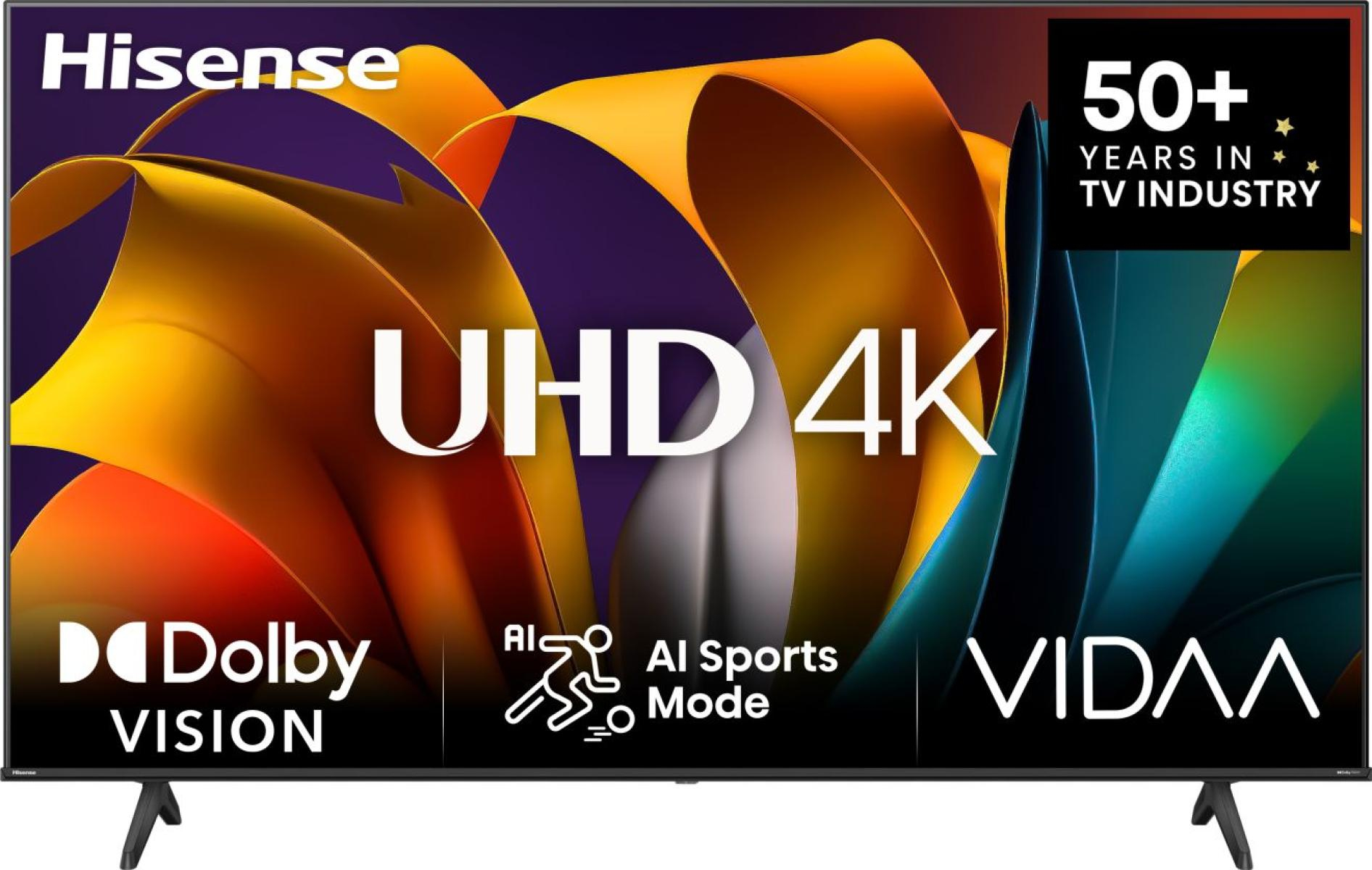 TV Hisense DLED 65A6N 65 4K UltraHD 60Hz Smart TV VIDAA HDR10 Dolby Vision — photo 1