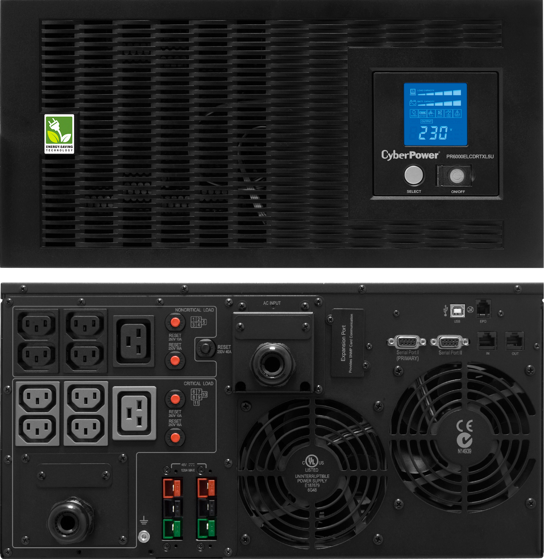 CyberPower PR5000ELCDRTXL5U uninterruptible power supply (UPS) Line-Interactive 5 kVA – image 2