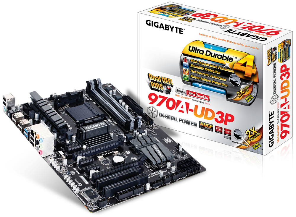GIGABYTE GA-970A-UD3P motherboard AMD 970 Socket AM3+ ATX – image 4