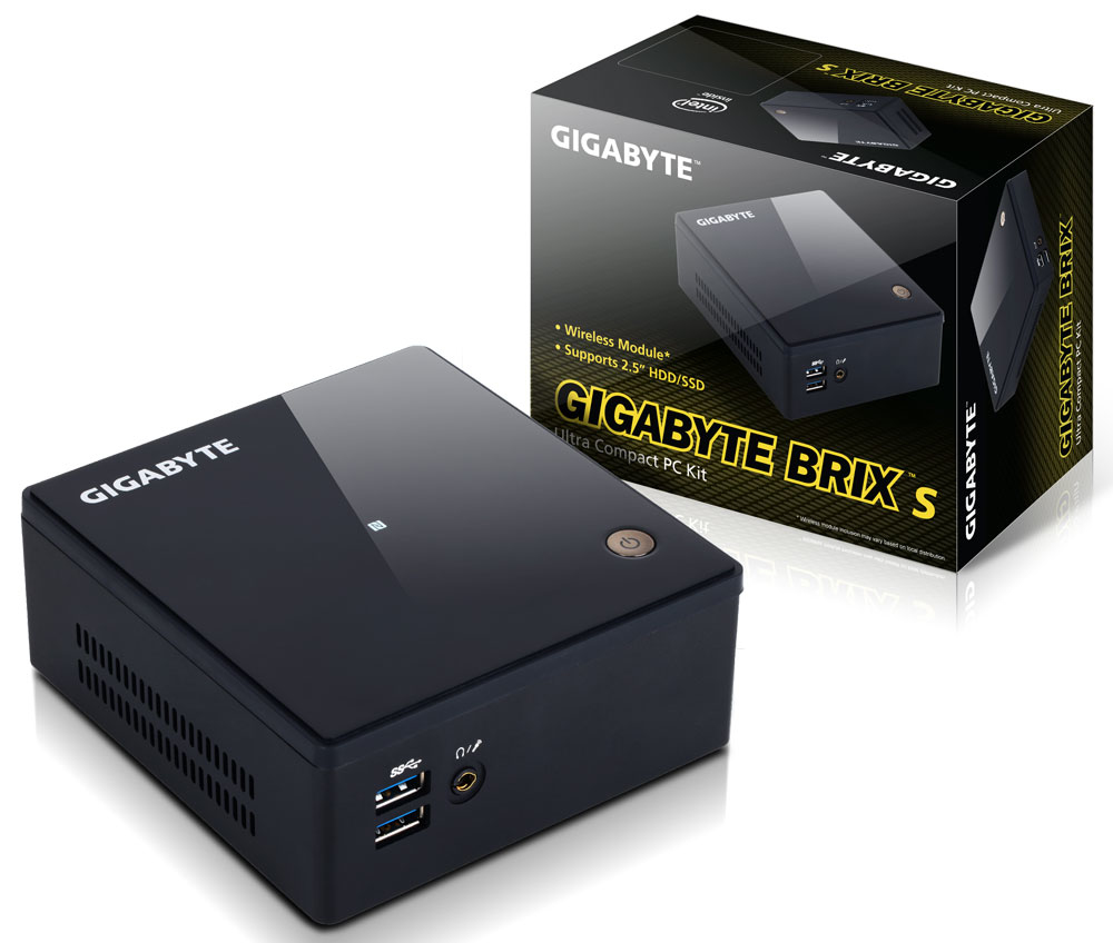 GIGABYTE GB-BXI7H-5500 PC/workstation barebone UCFF Black i7-5500U BGA 1168 – image 2