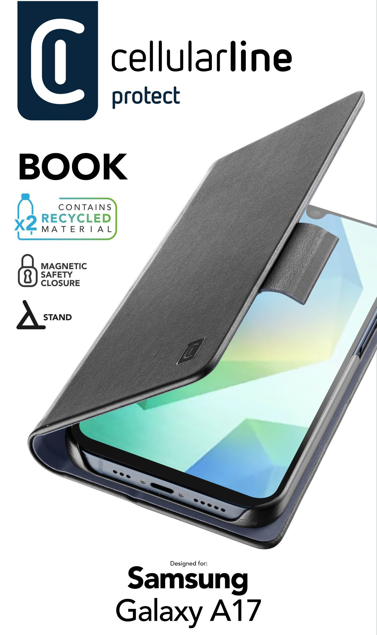 Book - Galaxy A17 Hülle im Buchstil