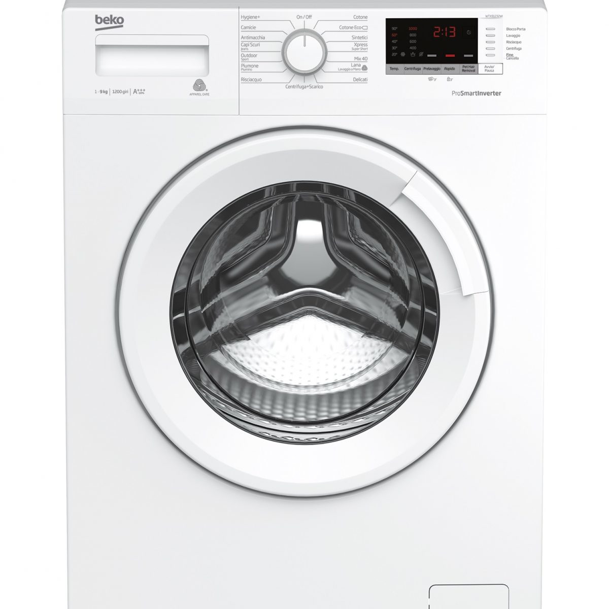 Beko WTX91232WI — vue 1 sur 3