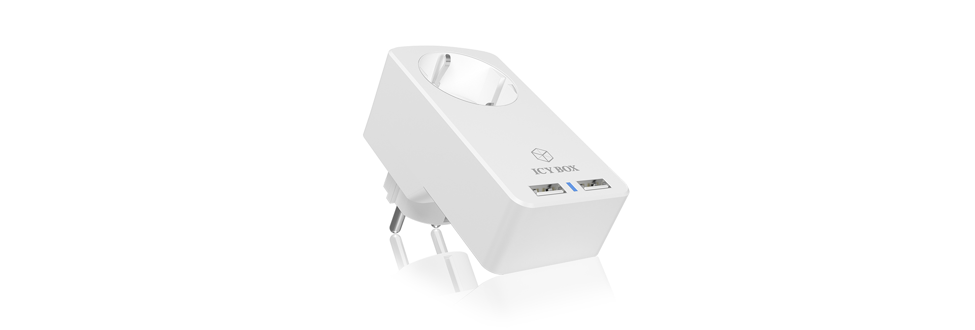 ICY BOX IB-CH204 Universal White AC Indoor – image 2