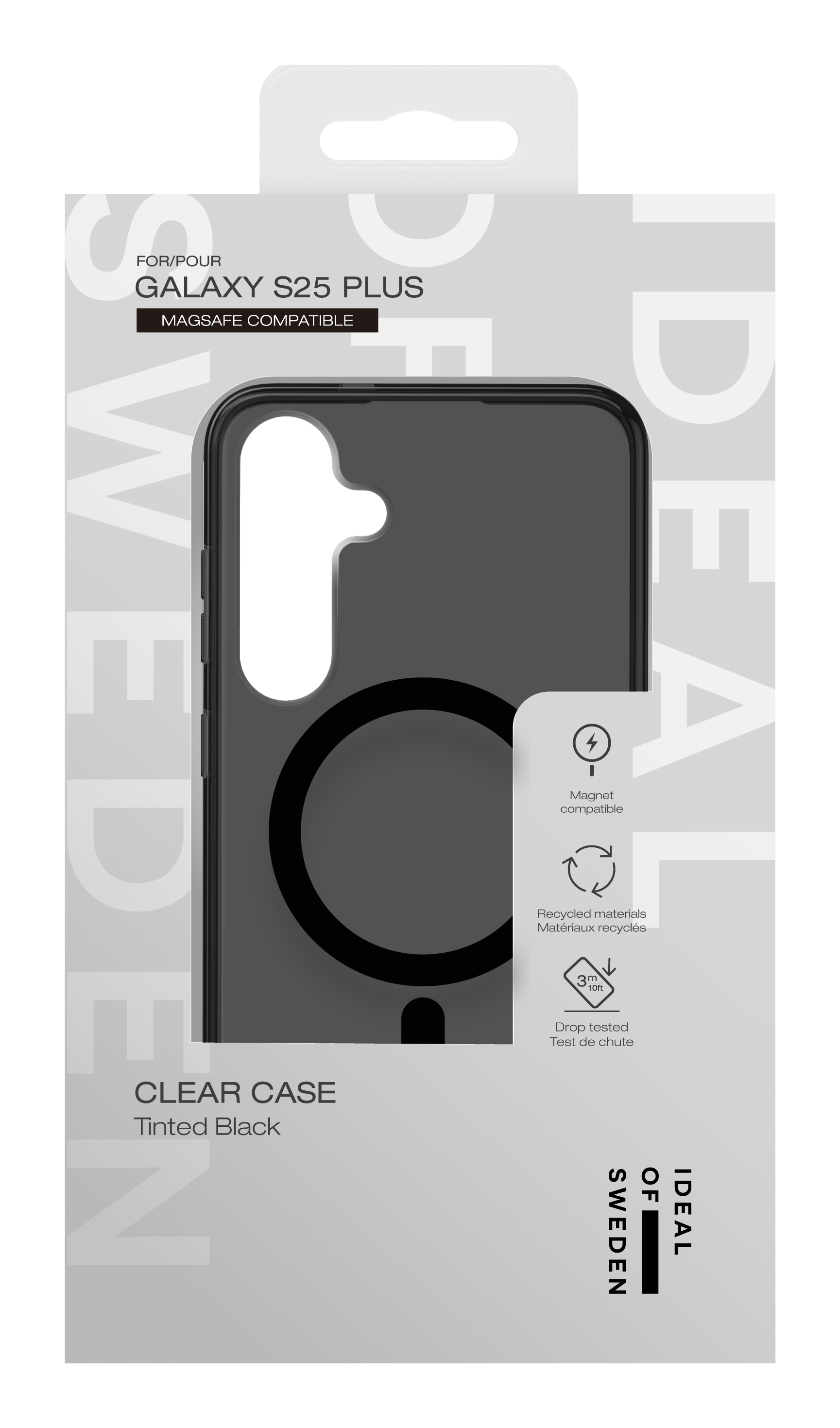 iDeal of Sweden Clear Case MagSafe Galaxy S24 Plus / S25 Plus Tinted Black – image 3