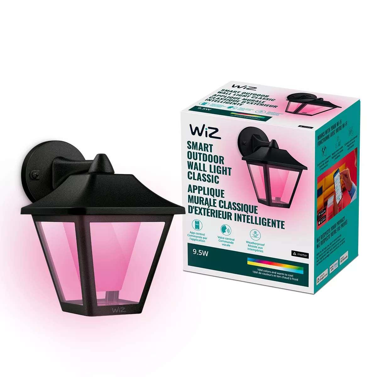 WiZ 046677605308 smart lighting Smart wall light Wi-Fi/Bluetooth – image 2