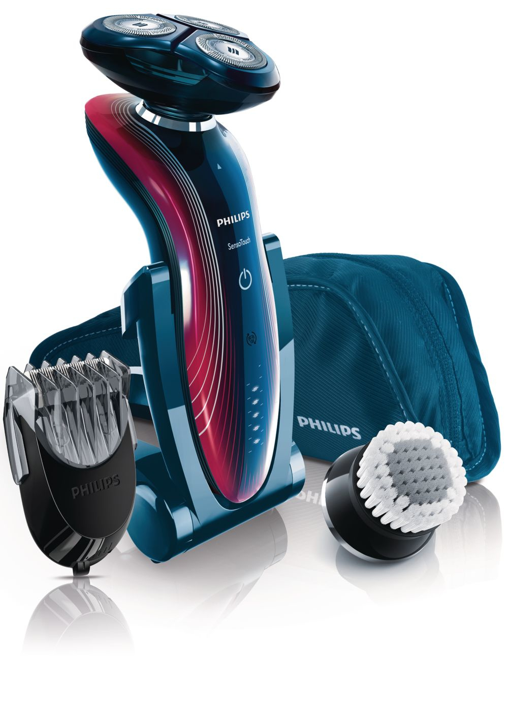 Philips SHAVER Series 7000 SensoTouch RQ1175/30 men's shaver Rotation shaver Blue, Red