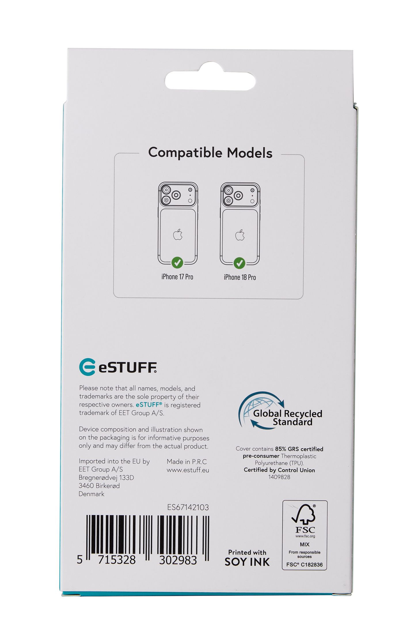 eSTUFF INFINITE (GRS) OSLO iPhone 18 Pro/17 Pro Clear Magnetic Cover – image 8