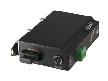 LevelOne 10/100 Industrial Media Converter w/ 15.4W PoE PSE, SC SM 40KM -10 ~ 60C – image 2