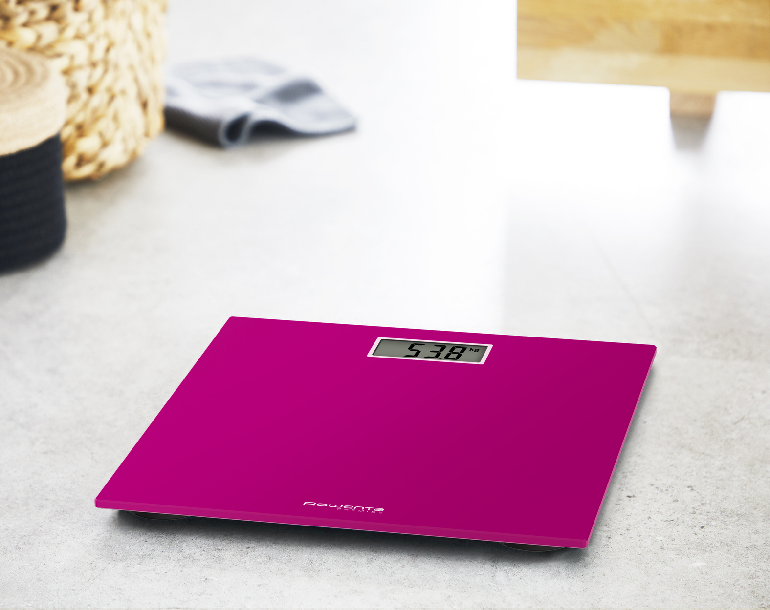 Rowenta Premiss BS1403 Square Pink Electronic personal scale – image 7