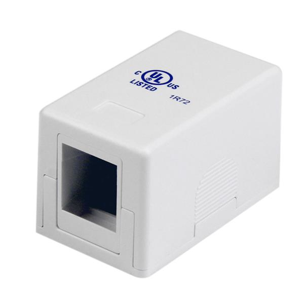StarTech.com Single Cat 5e RJ45 Universal Wall Jack - White – image 2