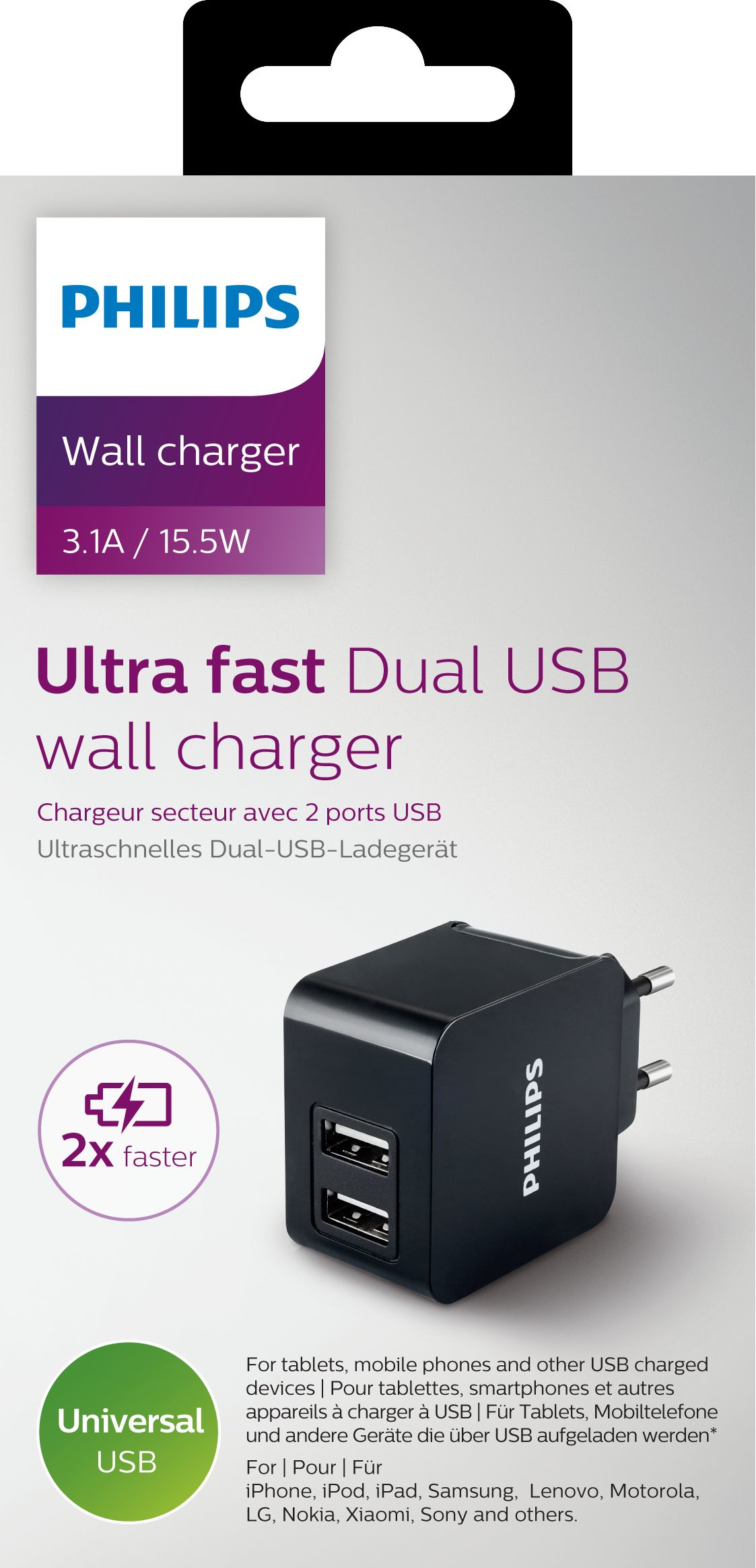 Philips USB wall charger DLP2307/12 – image 2
