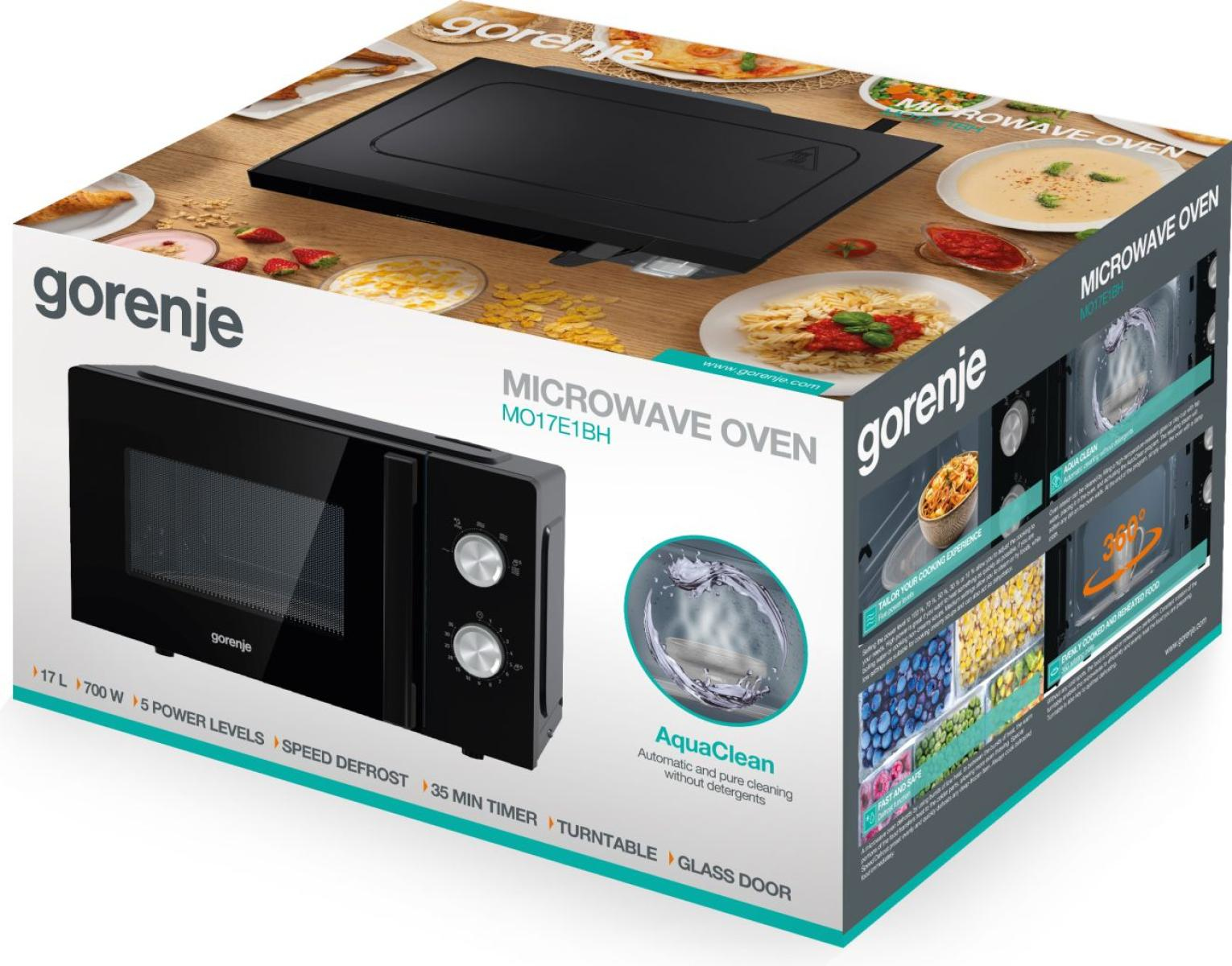 Gorenje MO17E1BH Black Solo microwave Countertop – image 2