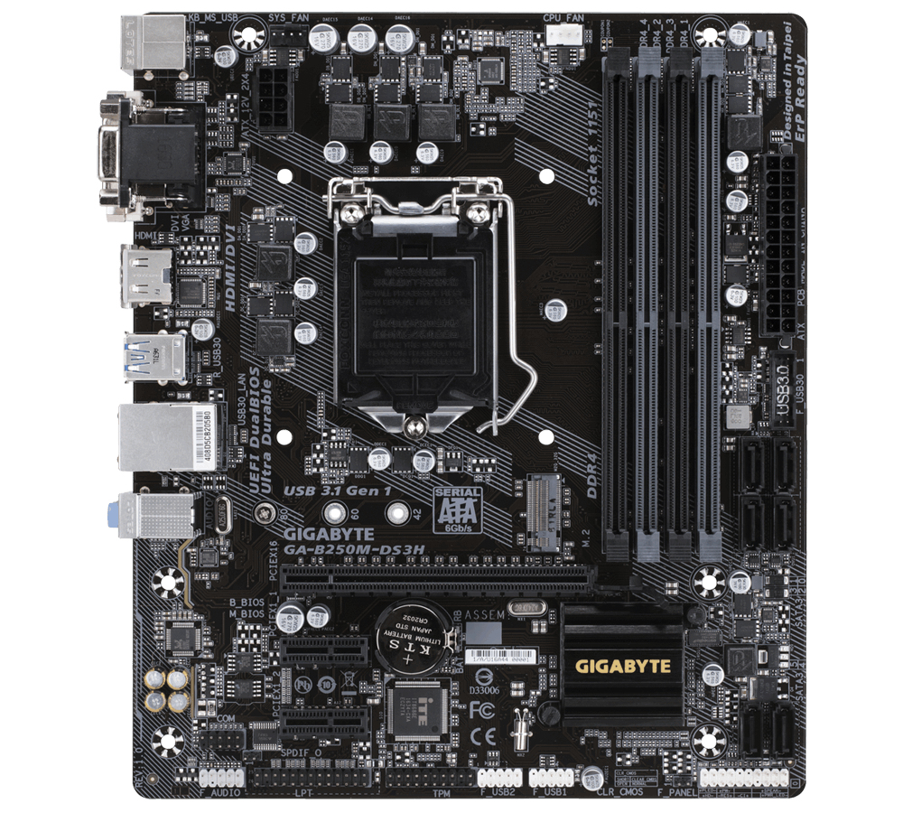 GIGABYTE GA-B250M-DS3H Bulk – image 2