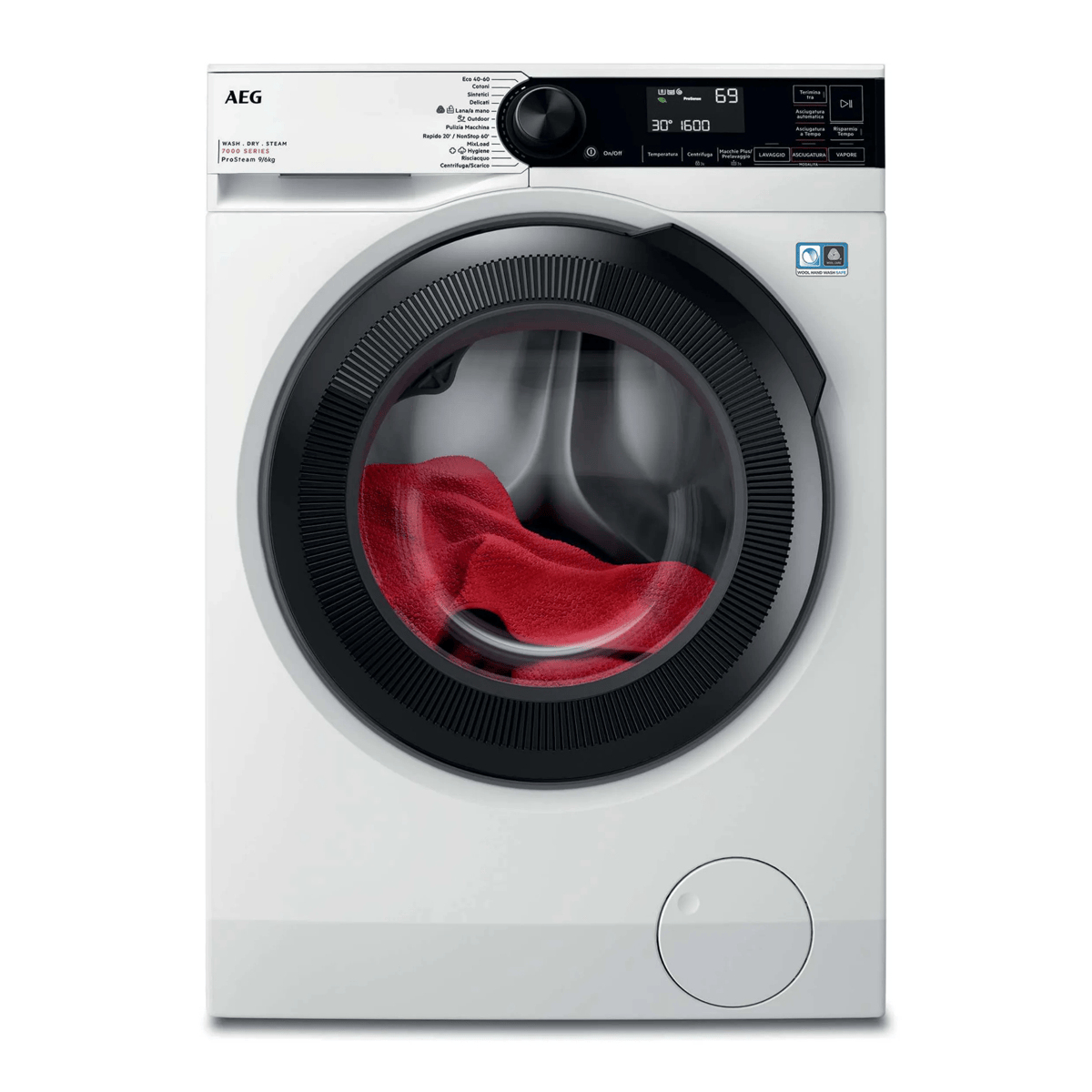 AEG LWR7D966OB washer dryer Freestanding Front-load White – image 2