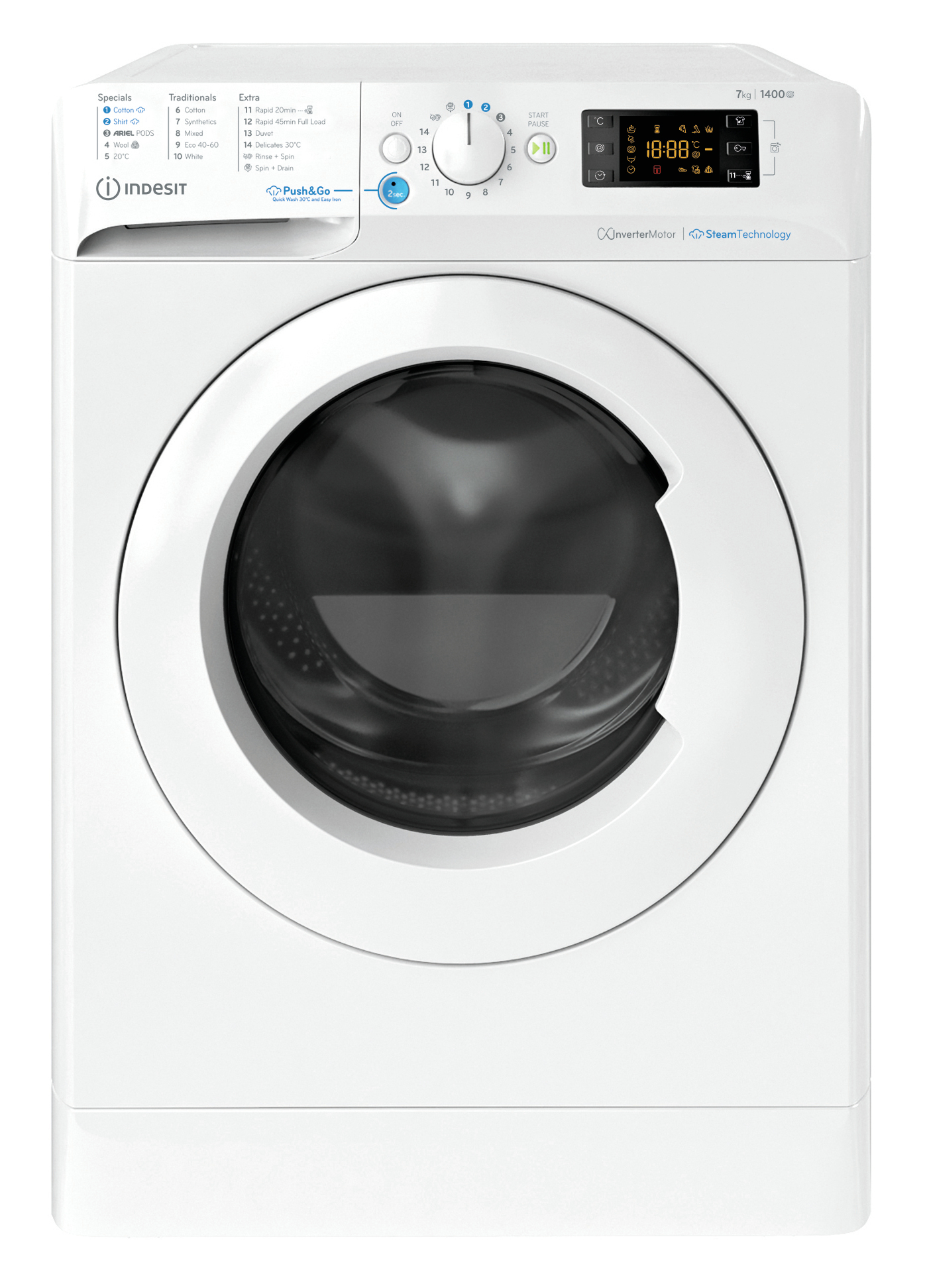 Indesit BWE 71496X WV UK — vue 1 sur 8