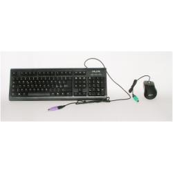 Nilox 10NXKM1000001 keyboard Mouse included USB + PS/2 Black