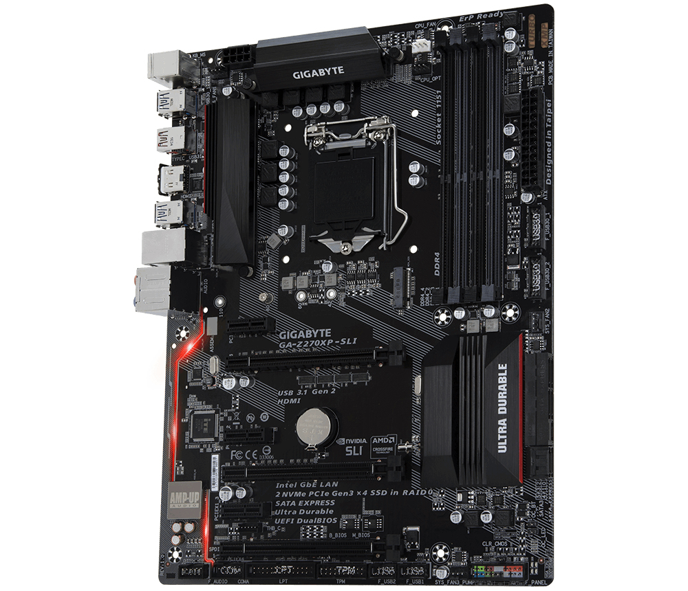 GIGABYTE GA-Z270XP-SLI motherboard Intel® Z270 LGA 1151 (Socket H4) ATX – image 1